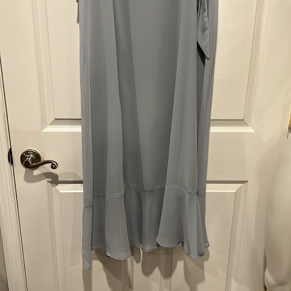 Show me you MuMu Claire midi dress blue gray size XXL NWT - Picture 4 of 11